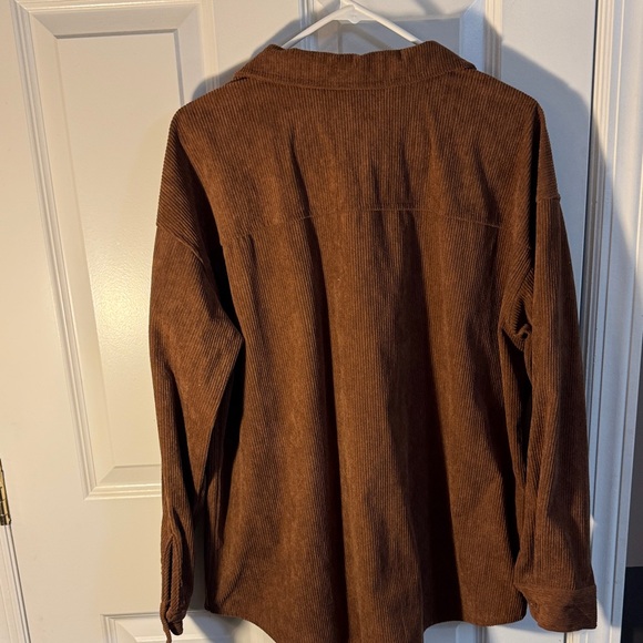 J for Justify Brown Button Down Shirt - Picture 3 of 3